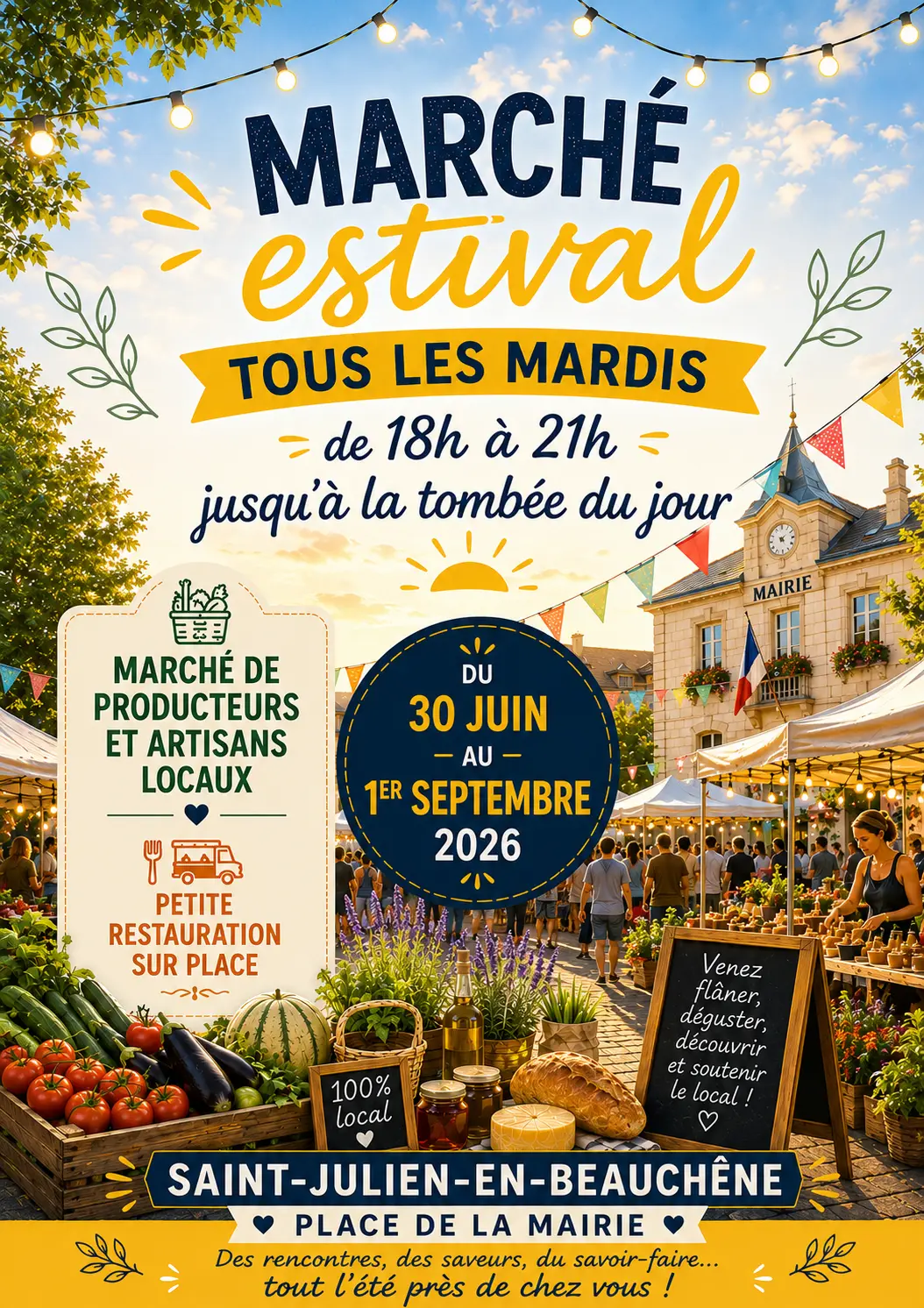 Marché de Saint-Julien-en-Beauchêne