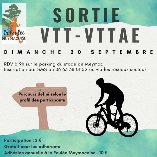 Sortie VTT - VTTAE du 20 septembre