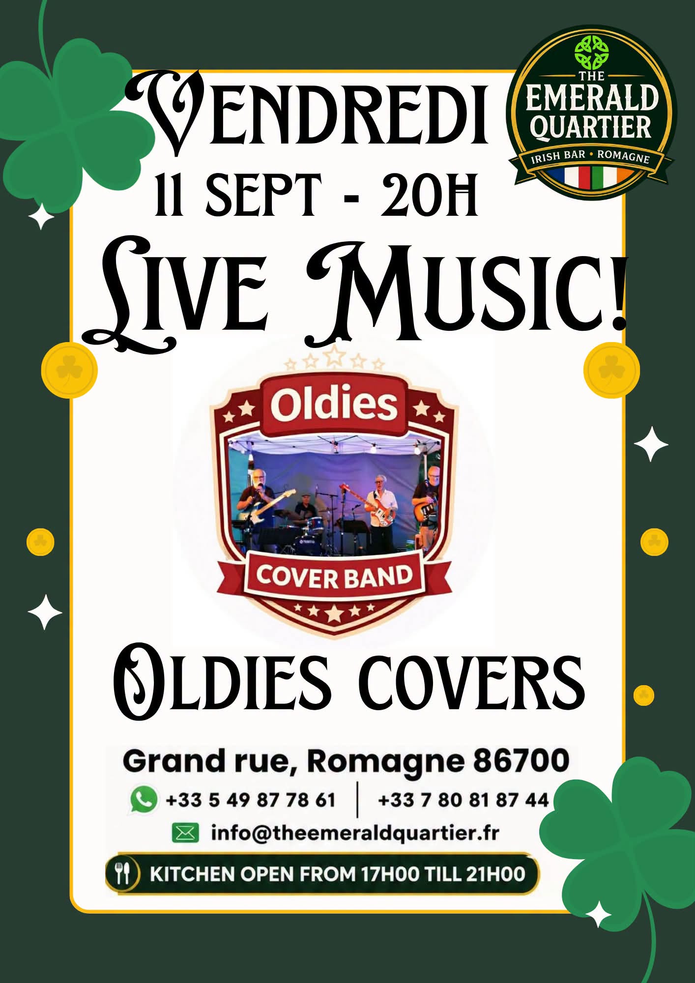 Live Music : Oldies Covers