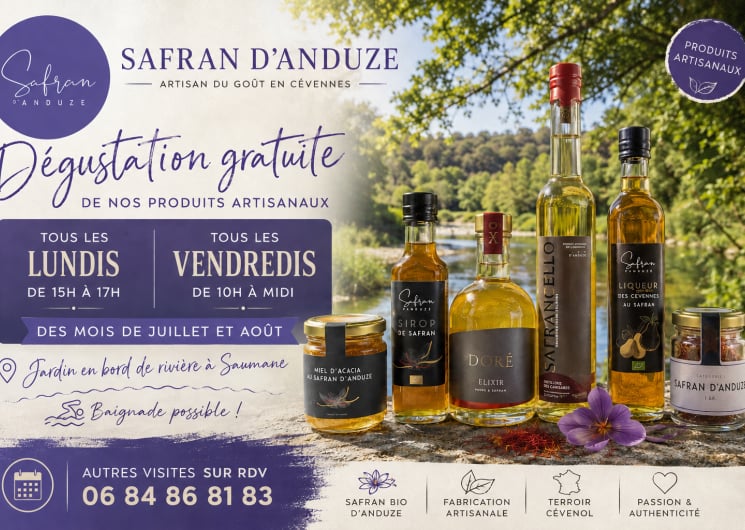 Découvrez l’univers du Safran d’Anduze lors d’une dégustation offerte