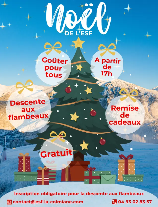 Noël de l'ESF à La Colmiane