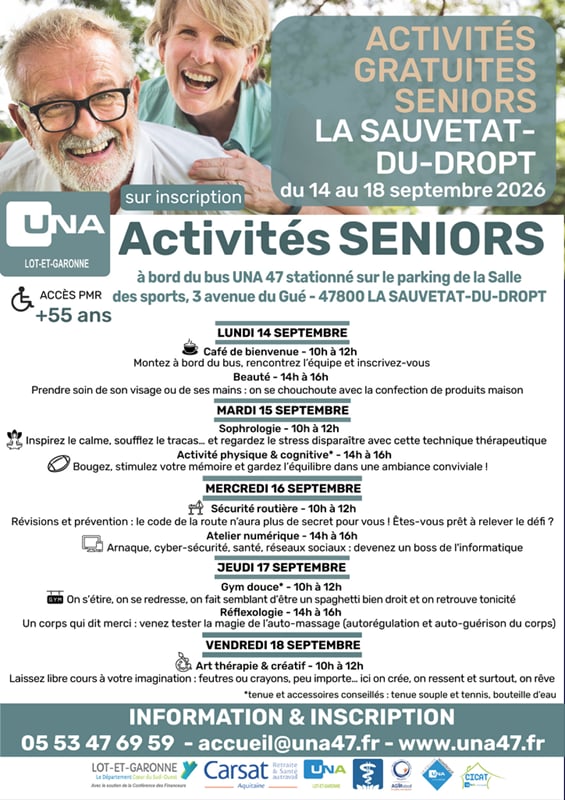 Activités pour les séniors