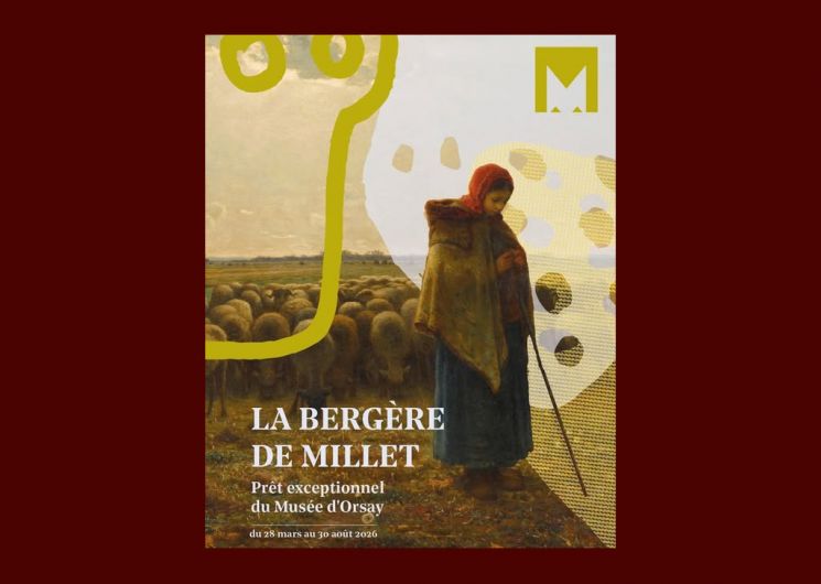 LA BERGÈRE AVEC SON TROUPEAU DE JEAN-FRANÇOIS MILLET