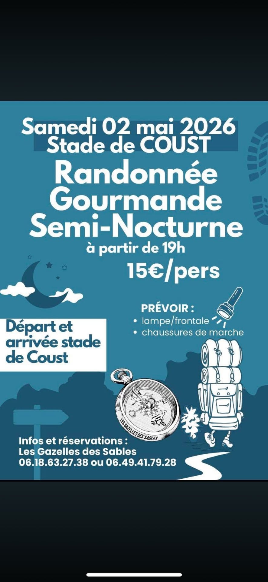 Randonnée Gourmande semi-nocturne