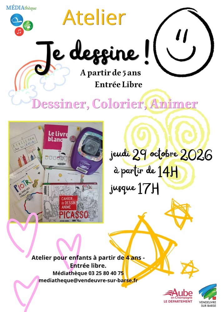 Atelier : Je dessine !
