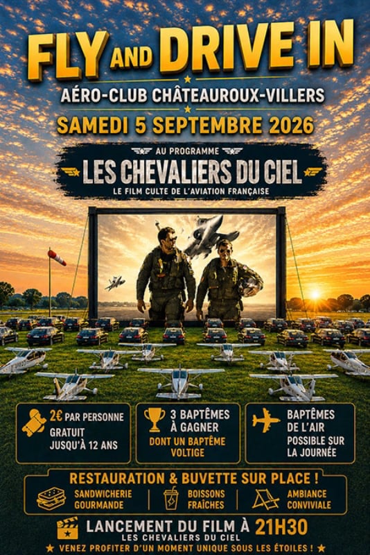 Fly and Drive In à l’Aéro-club Châteauroux-Villers