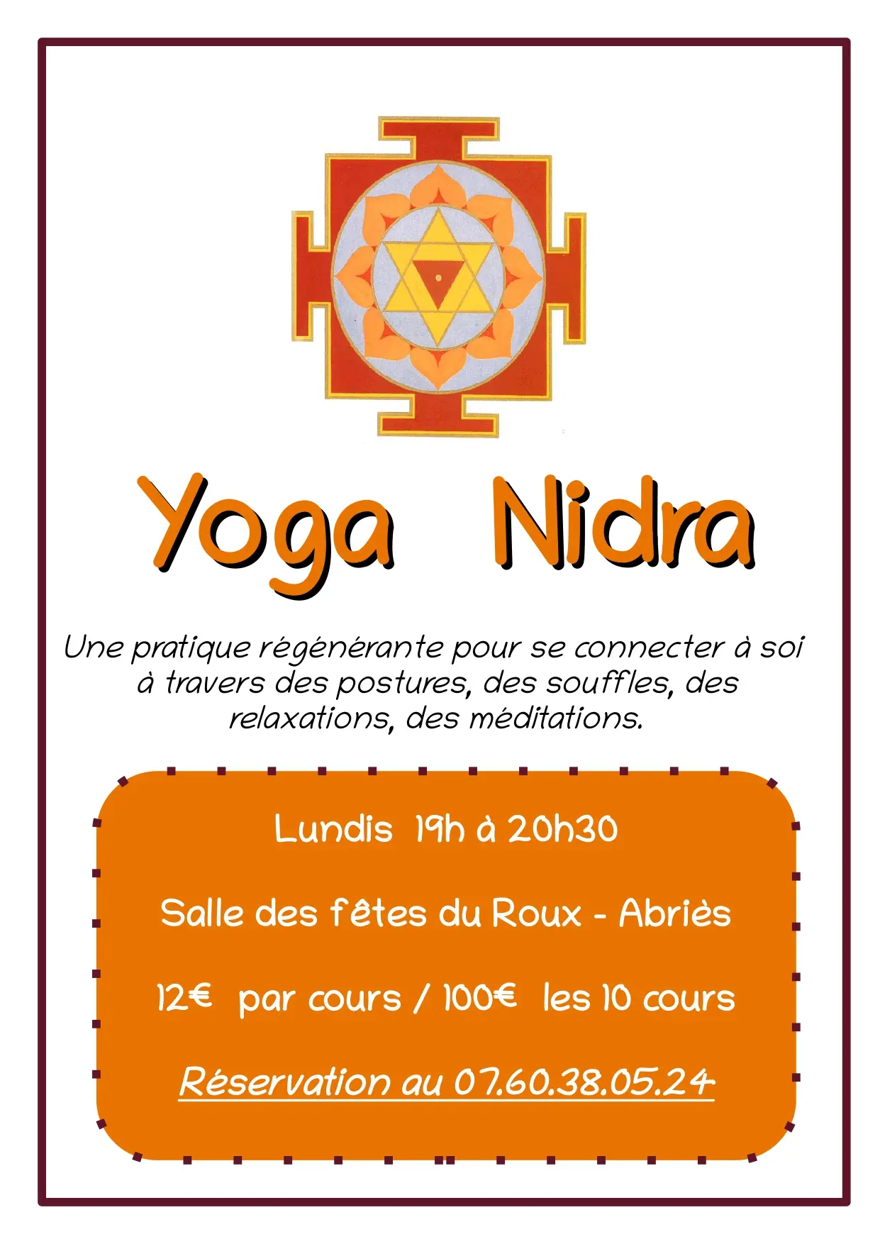 Yoga Nidra au Roux