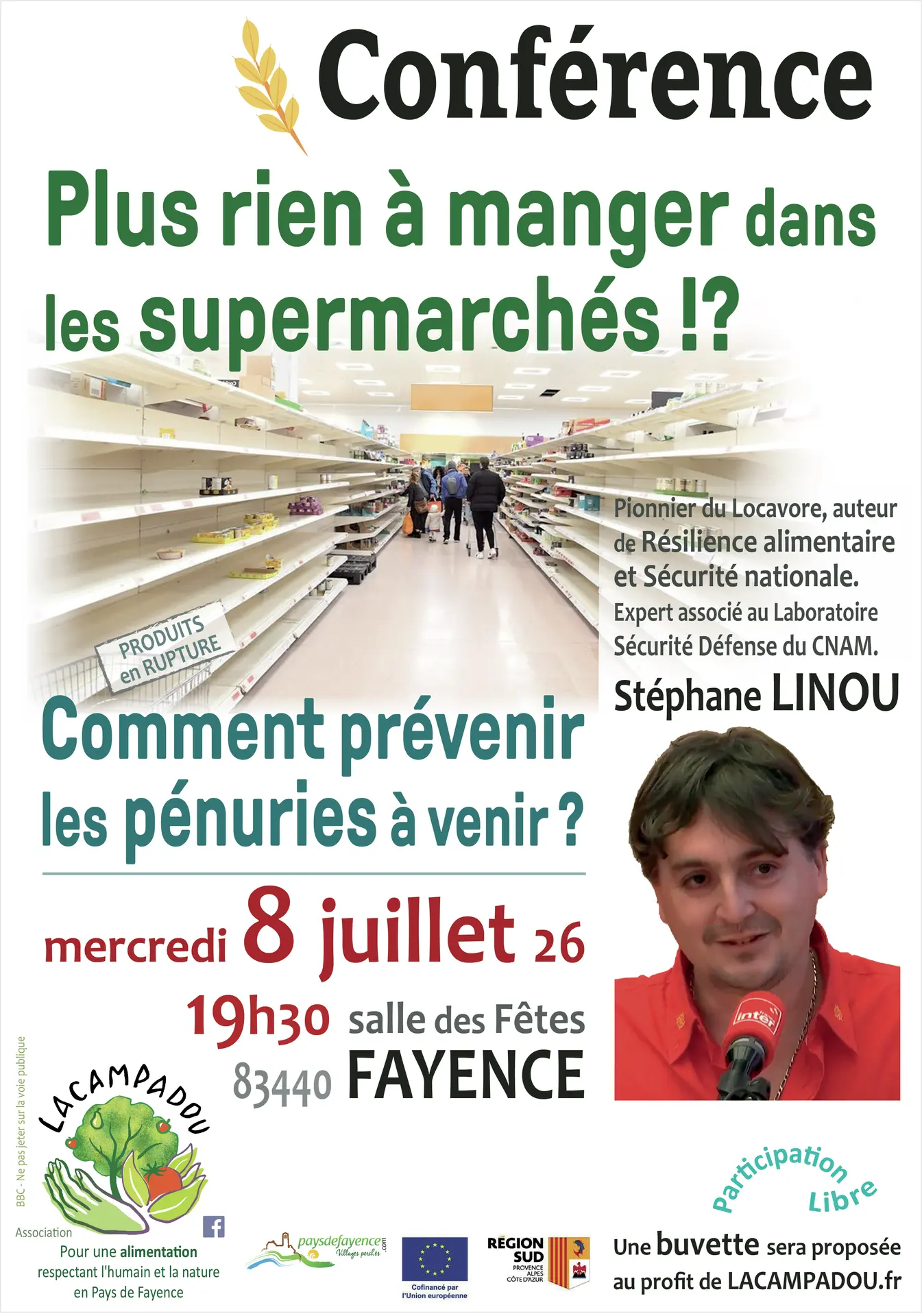 Conférence : Stéphane Linou