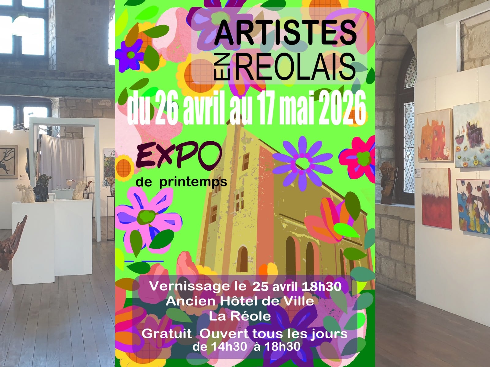 Exposition de peinture d'Artistes en Réolais