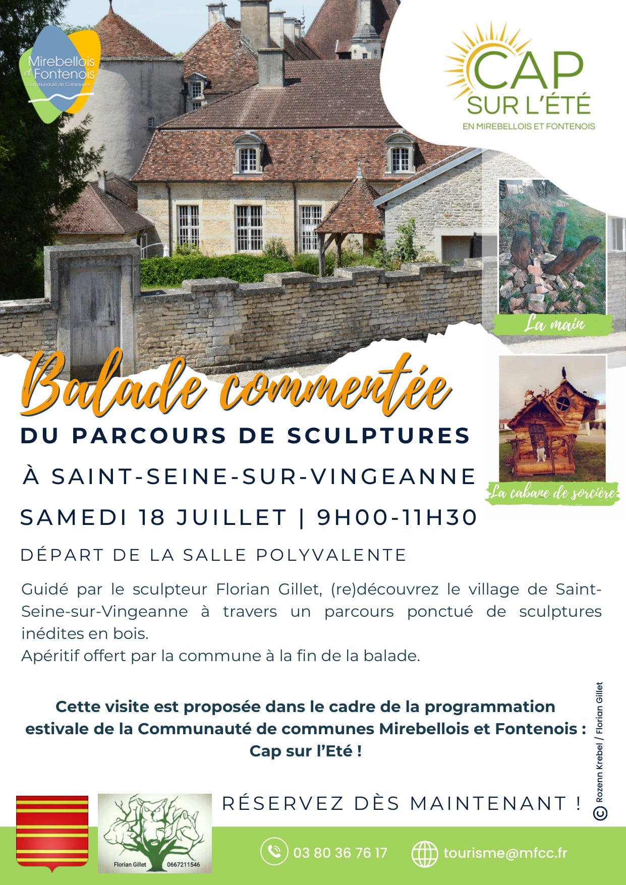 Visite commentée du parcours des sculptures en bois de Saint-Seine-sur-Vingeanne