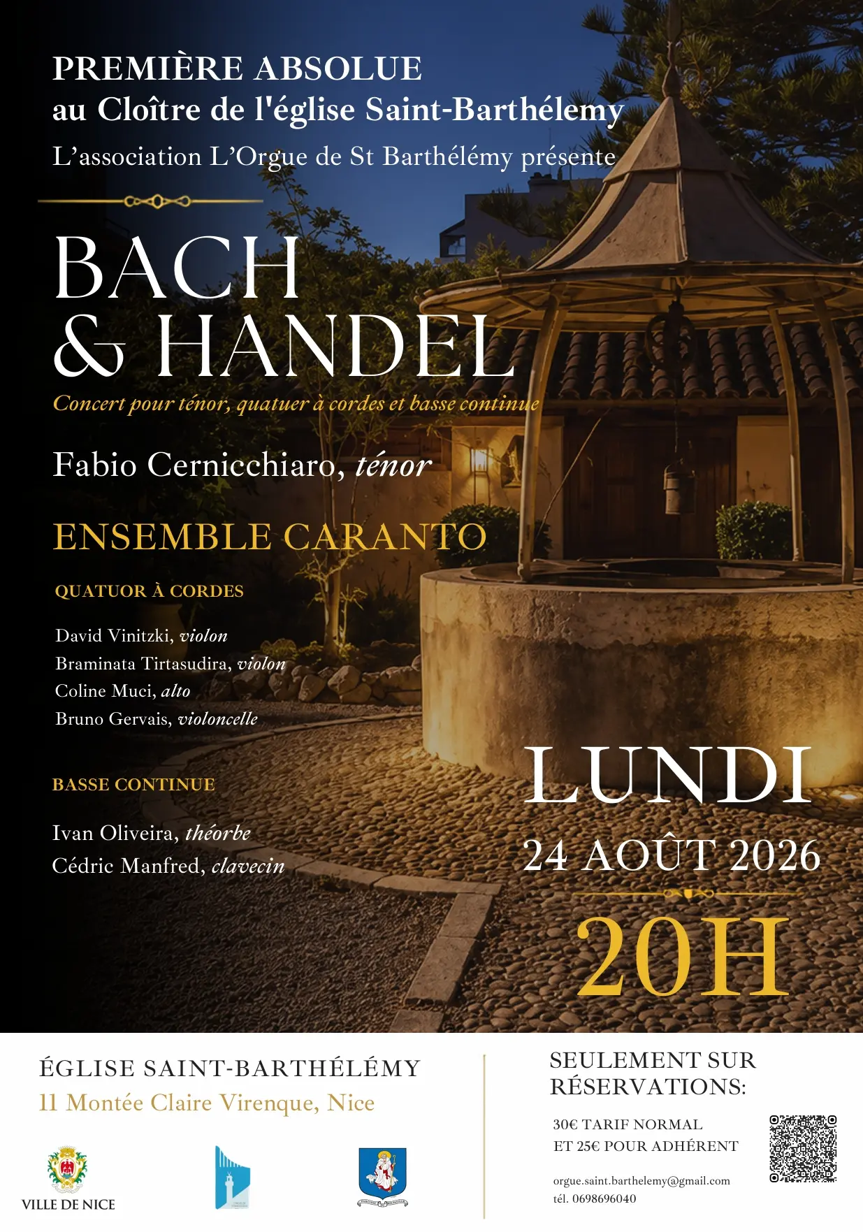 Concert Cloitre de Saint Barthélémy
