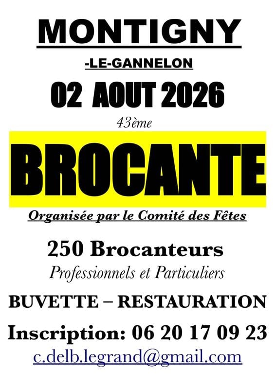 43ème Brocante de Montigny-le-Gannelon