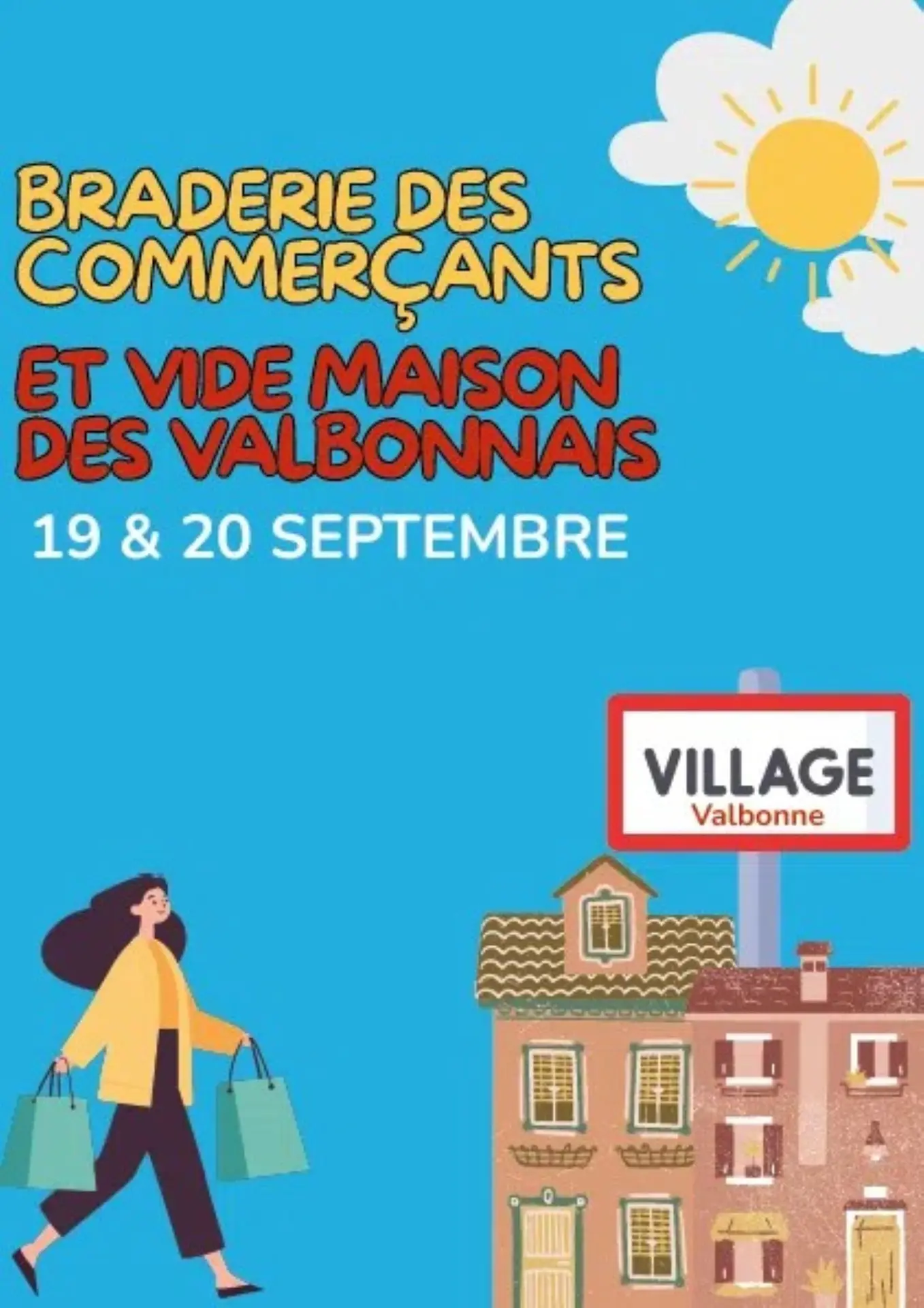 Braderie des commerçants et vide maisons