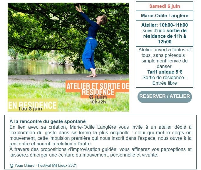 Atelier et sortie de résidence