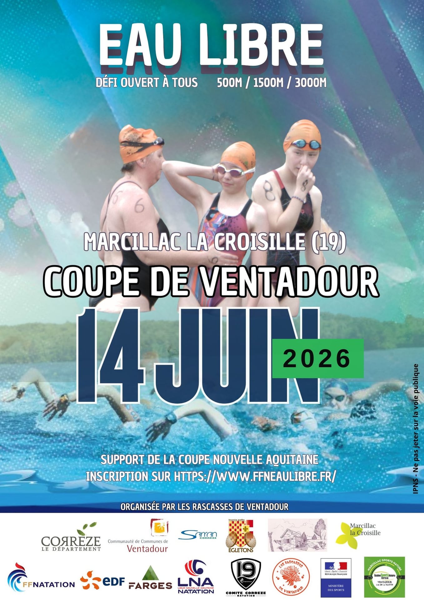 Compétition de natation en eau libre