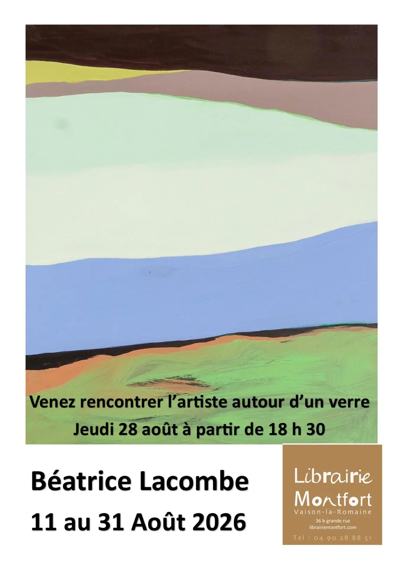 Exposition de Béatrice Lacombe - Librairie Montfort