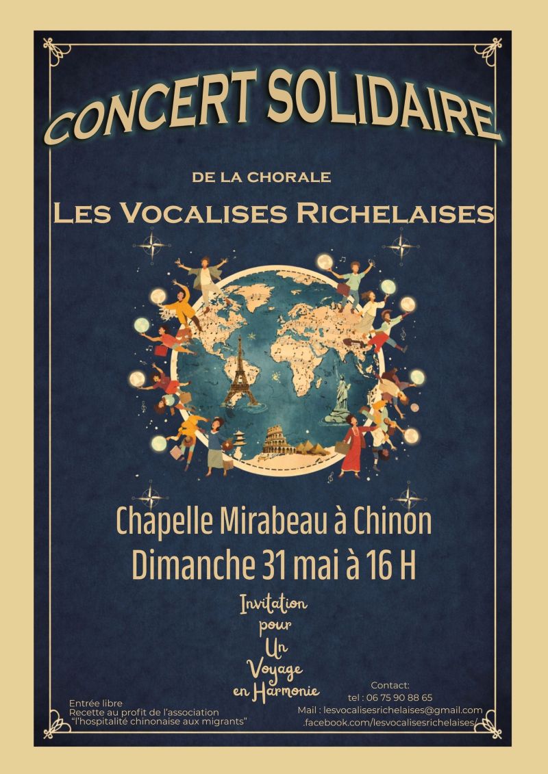 Concert solidaire de la chorale "Les Vocalises Richelaises"