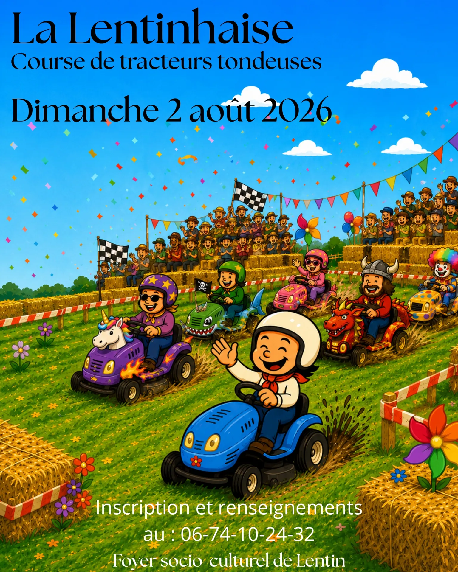 La Lentinhaise – Course de tracteurs tondeuses