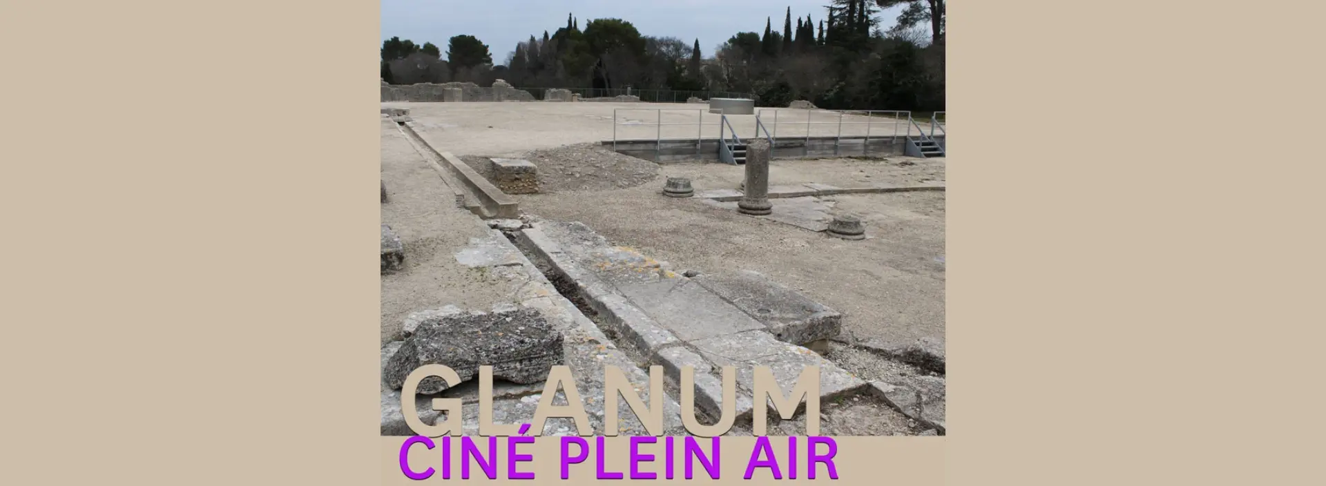 Ciné plein air à Glanum