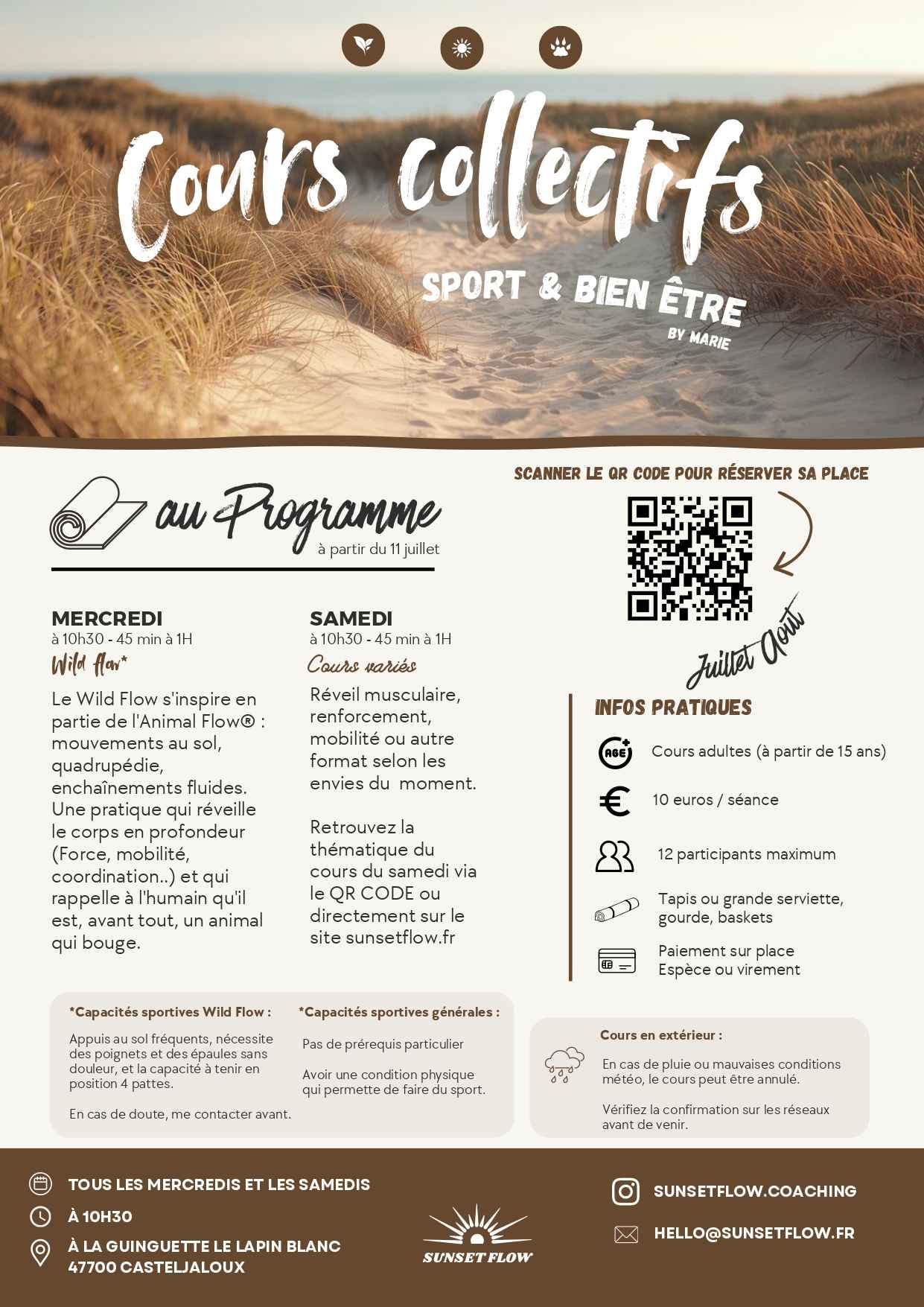 Sport & bien-être - Wild Flow : mouvement au sol