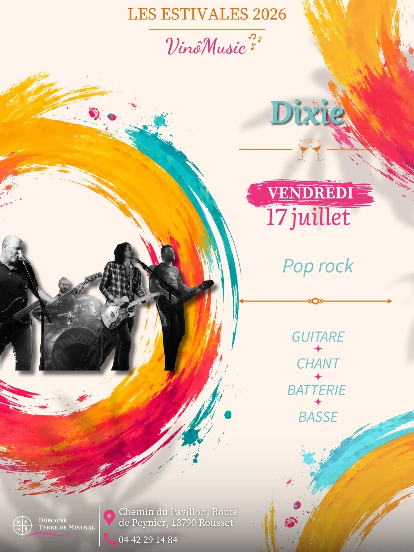 Estivales Vinômusic au Domaine Terre de Mistral - Dixie