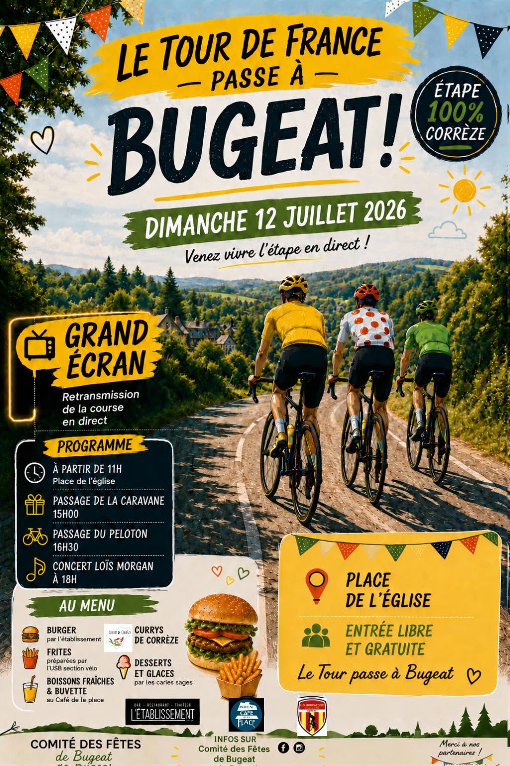 Le Tour de France passe à Bugeat !