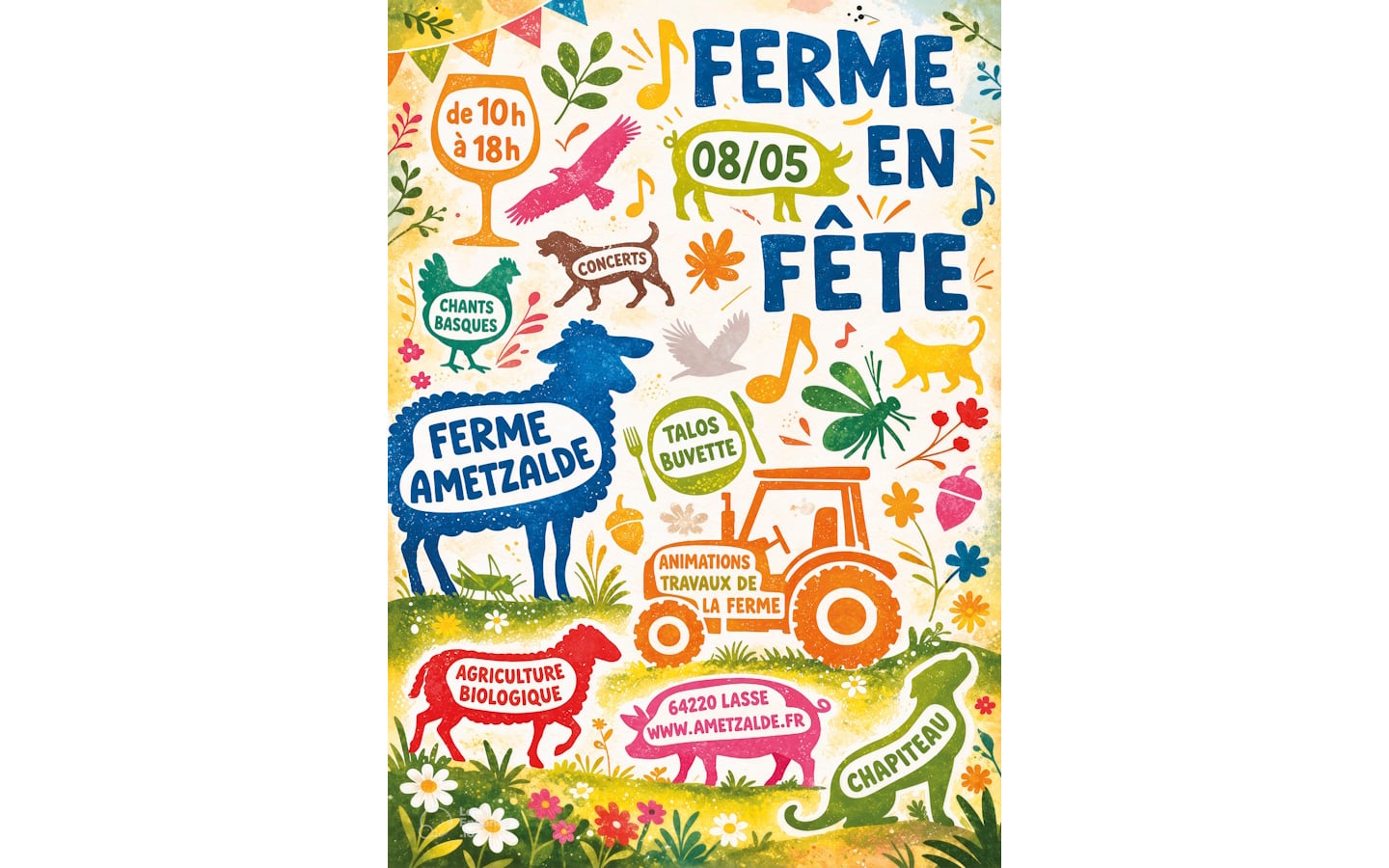 Ferme en fête à la ferme Ametzalde