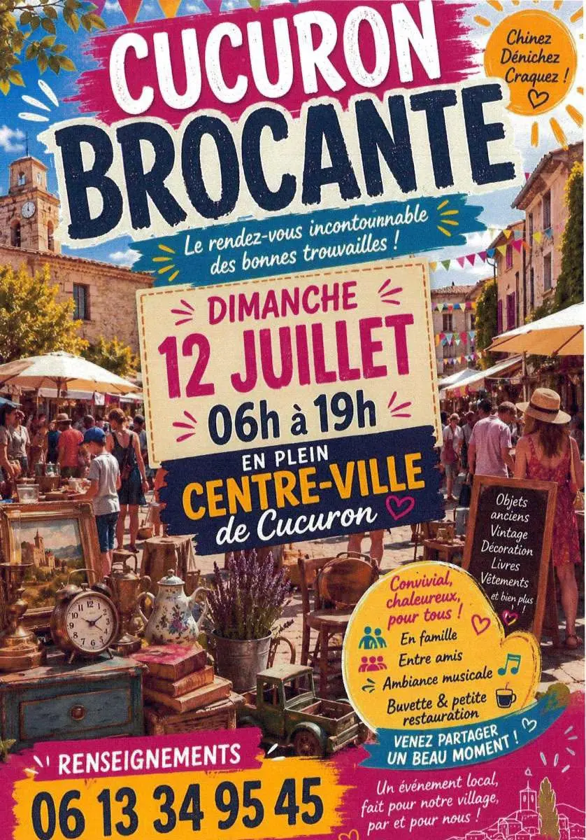Brocante à Cucuron