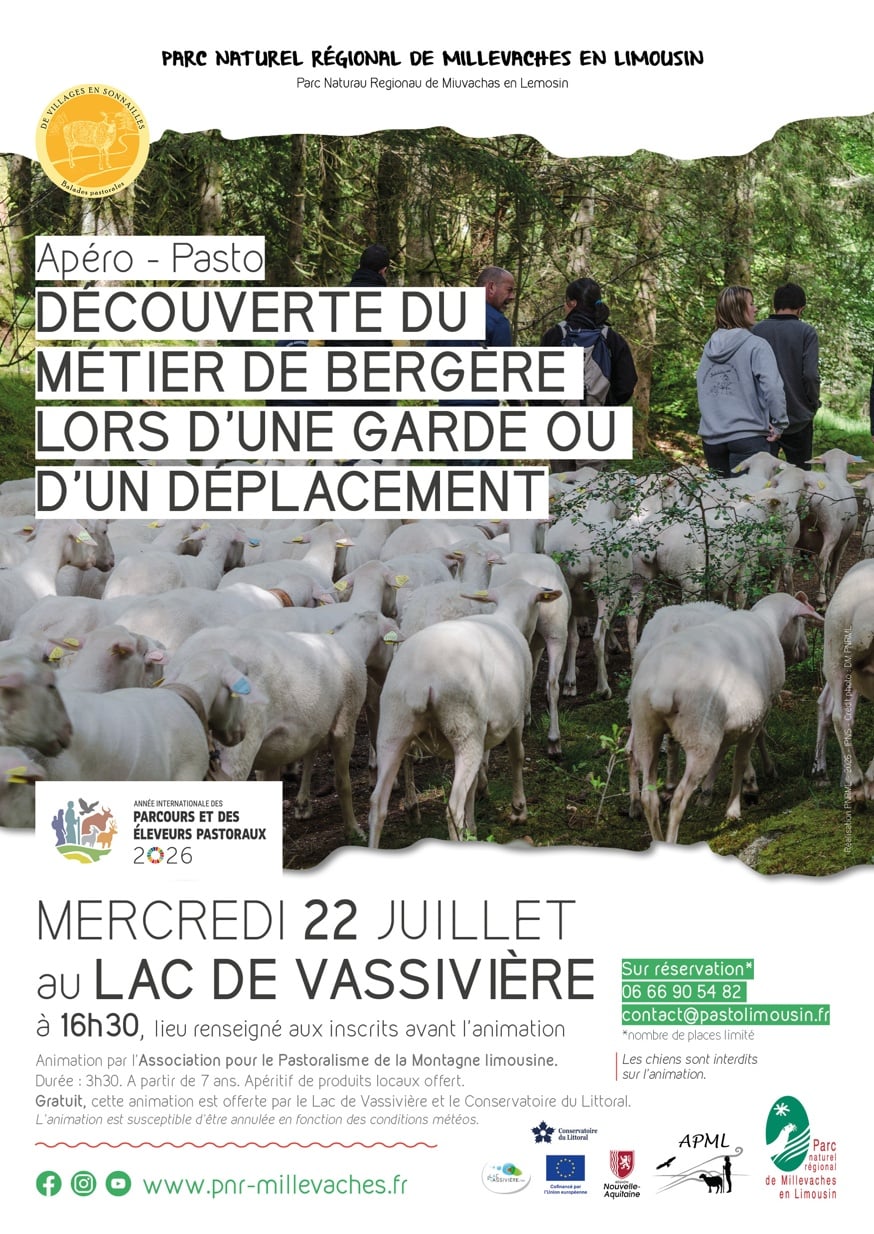 Apéro-pasto à Vassivière : Découverte du métier de bergère