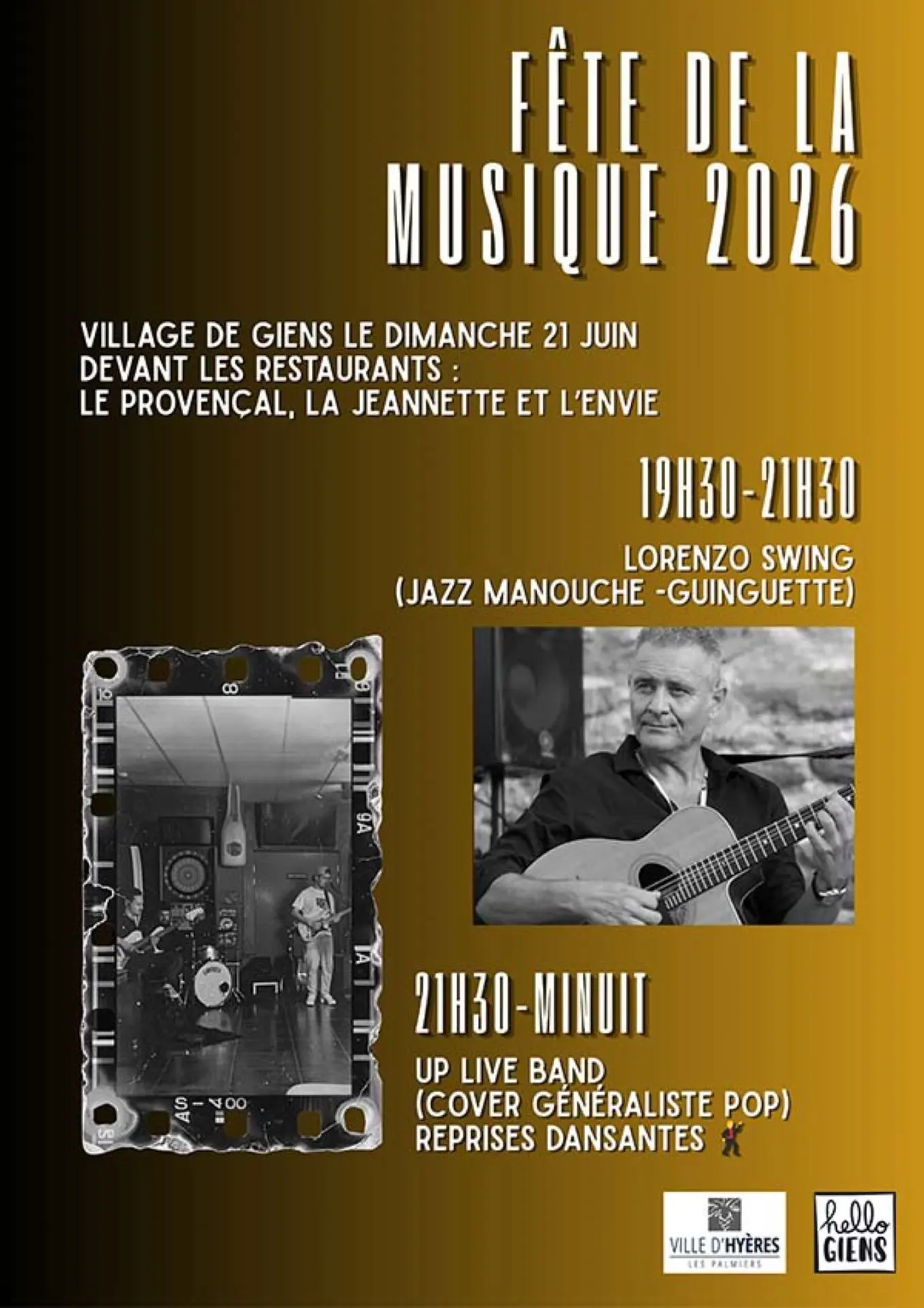 Fête de la musique 2026 à Giens