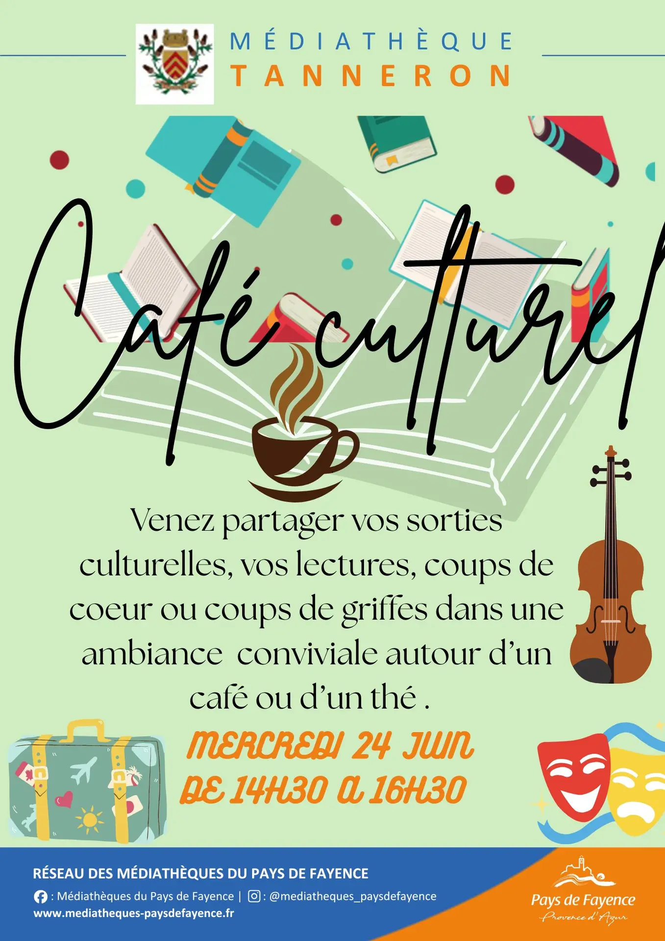Café culturel à la médiathèque