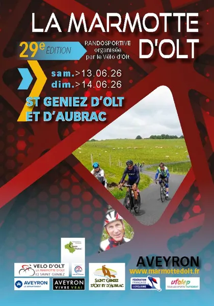 Randonnée cyclo "la Marmotte d'Olt" - 29ème édition