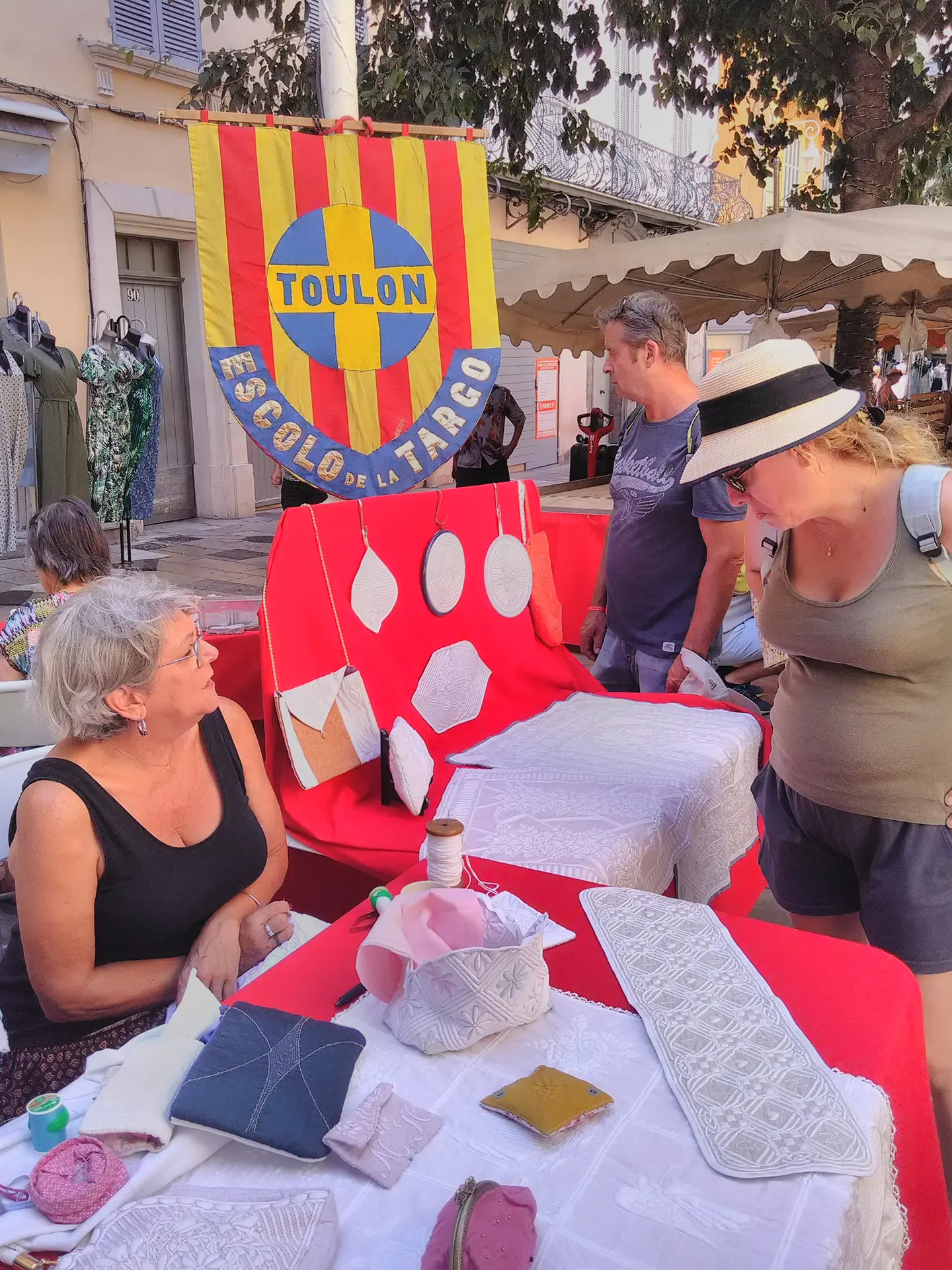 Animation/démonstration Escolo de la Targo : boutis & canne de Provence