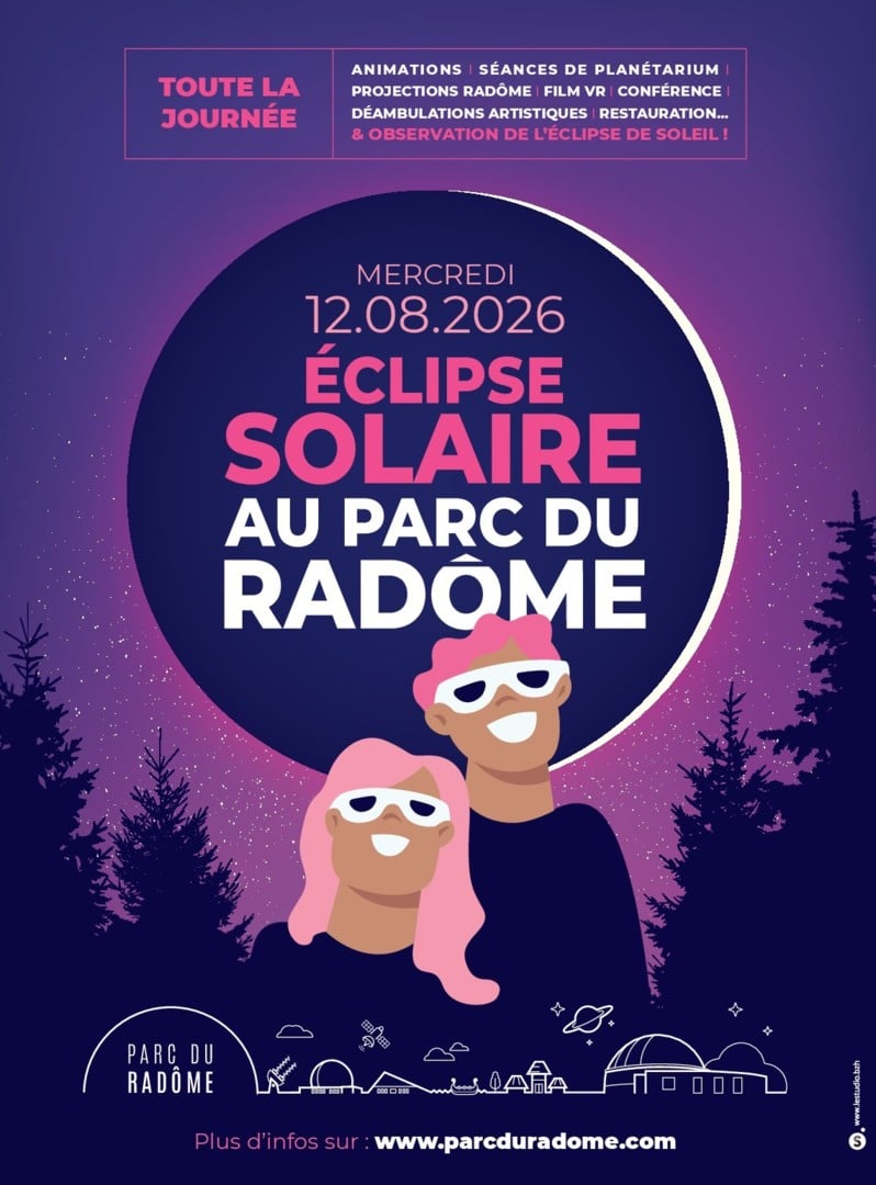 Éclipse solaire du 12 août 2026 – Grande fête sur le Parc du Radôme