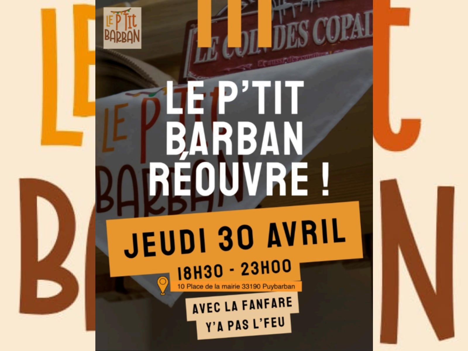 Soirée de ré-ouvertue du P'tit Barban