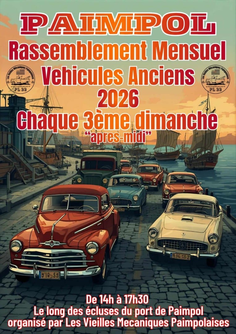 Rassemblement mensuel de véhicules anciens
