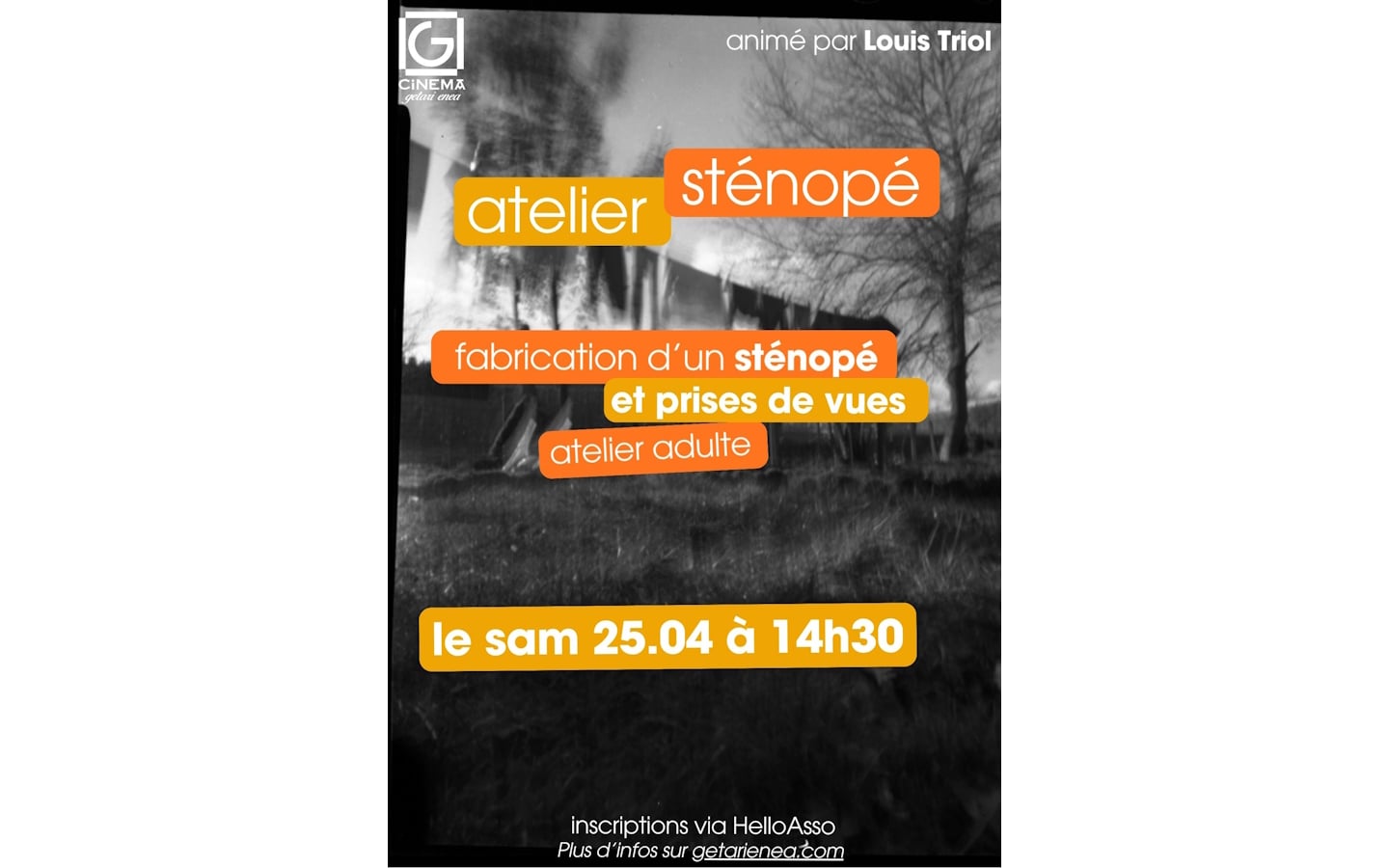 Atelier photographie sténopé adulte