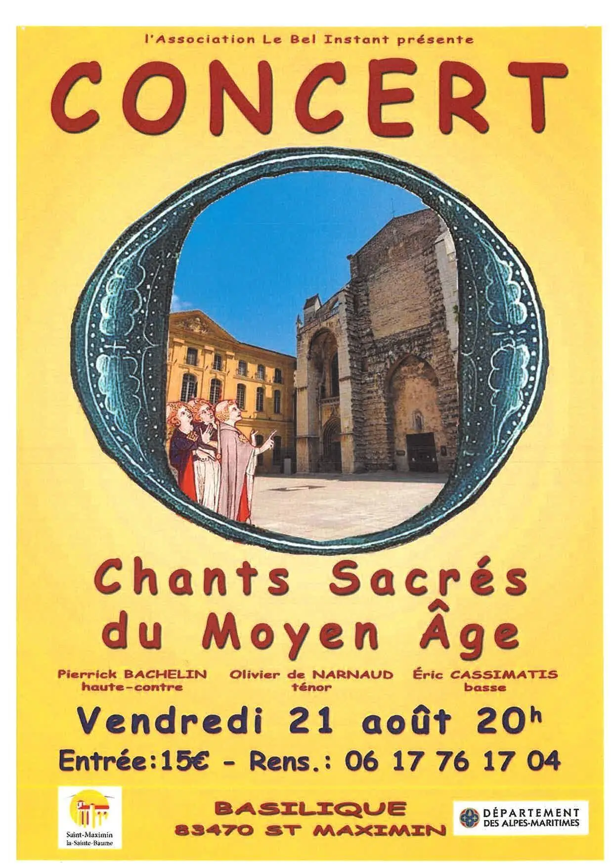 Concert : Chants sacrés du Moyen -Age
