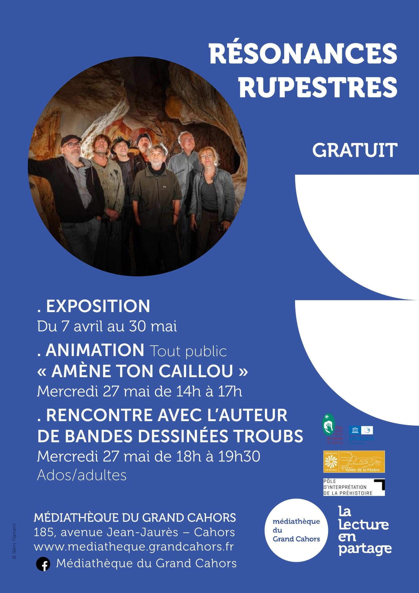 Résonances Rupestres - Animation et Rencontre à la Médiathèque du Grand Cahors