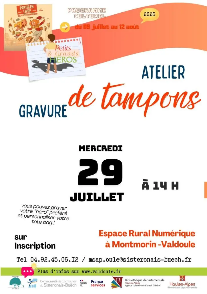 Atelier : gravure de tampon