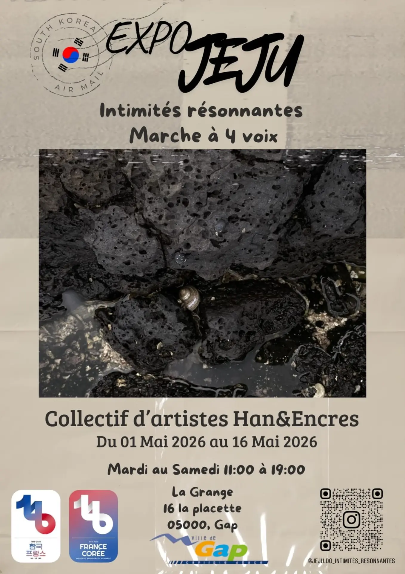 Exposition "Jéju, intimités résonnantes"