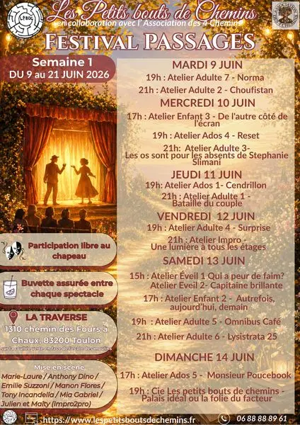 Festival de théâtre des Ateliers "Les Petits Bouts de Chemins"