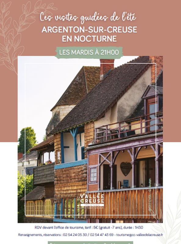 Visite Argenton sur Creuse en nocturne