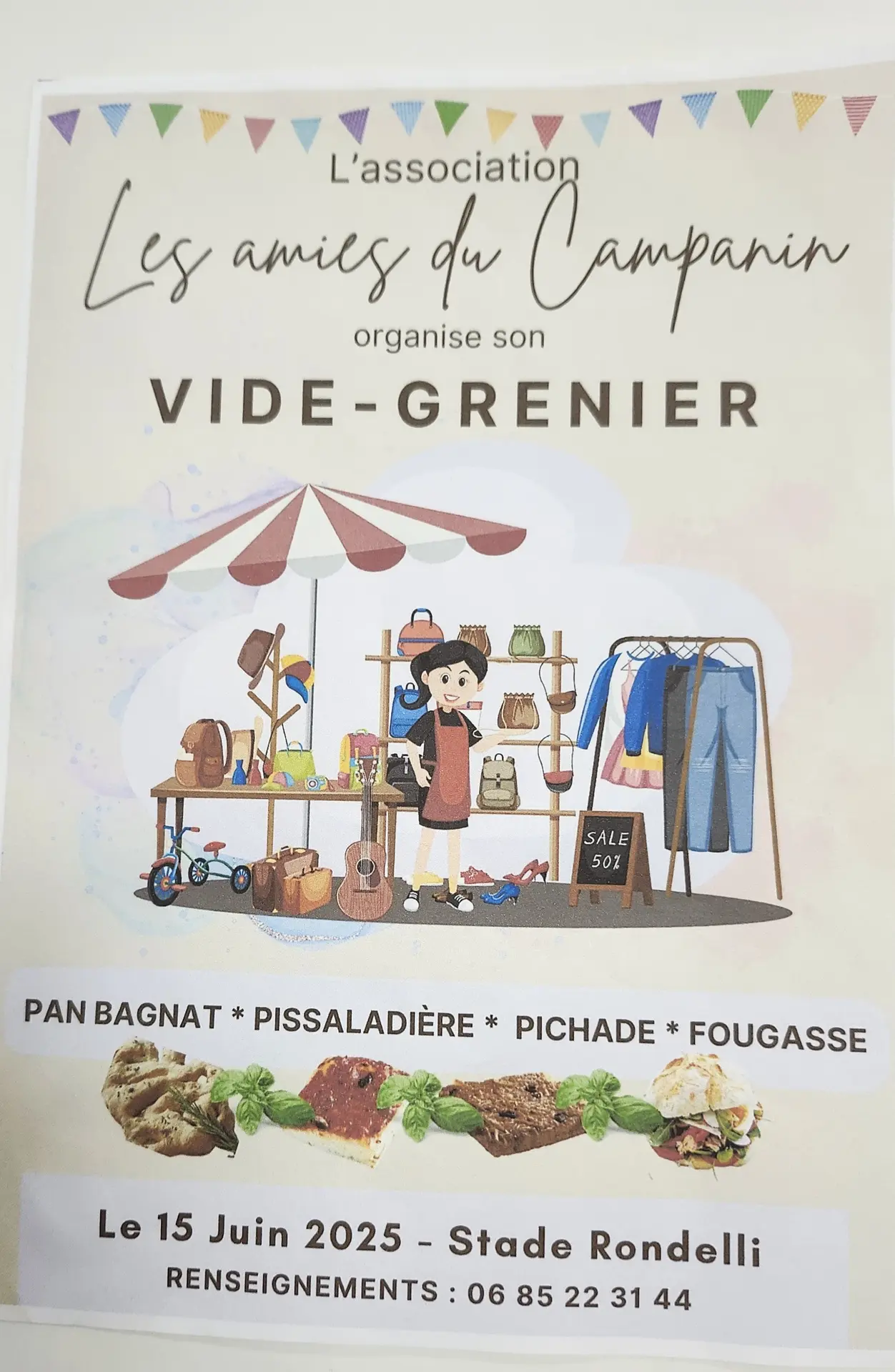 Vide grenier - Les Amies du Campanin