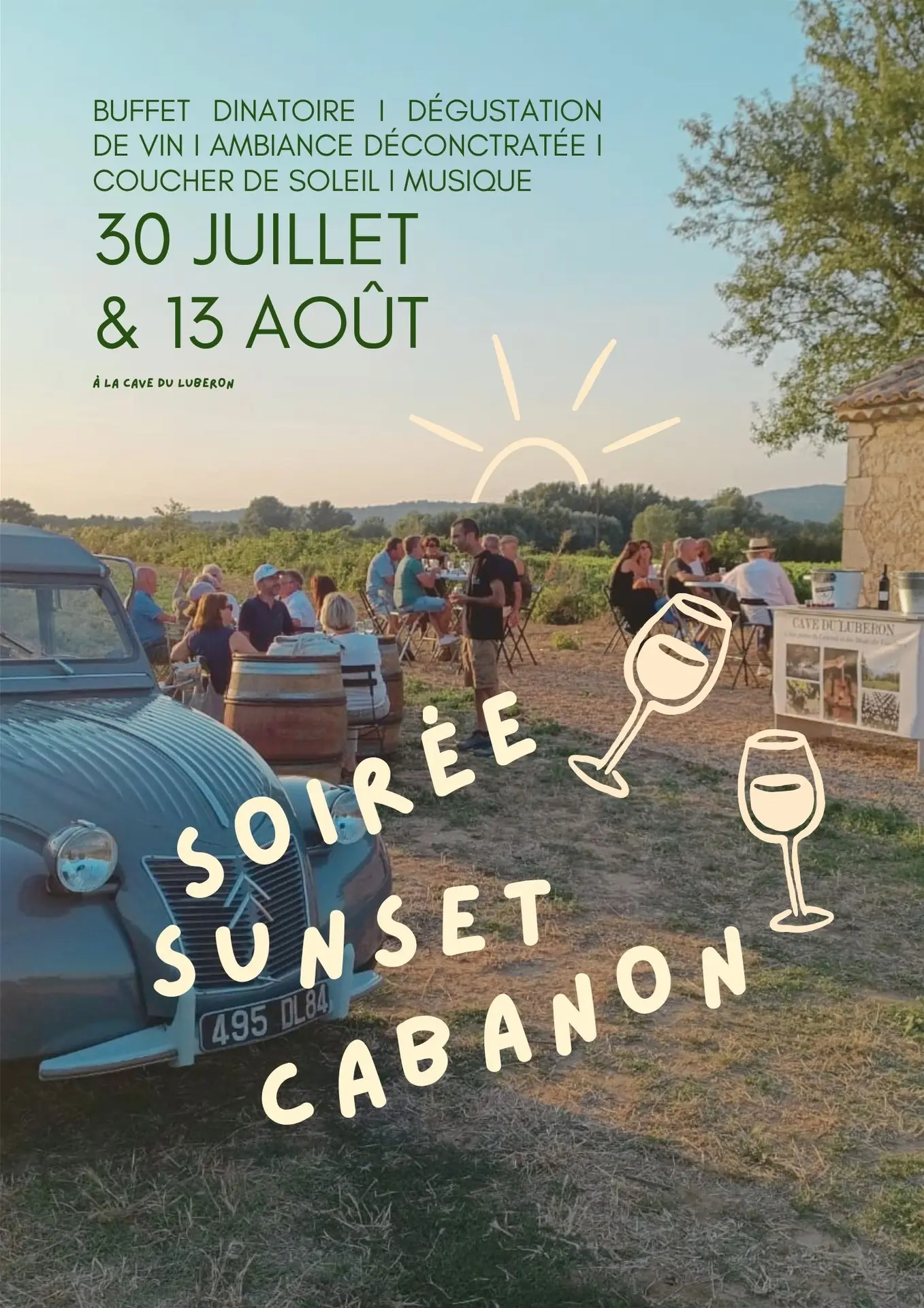 Soirée Sunset Cabanon