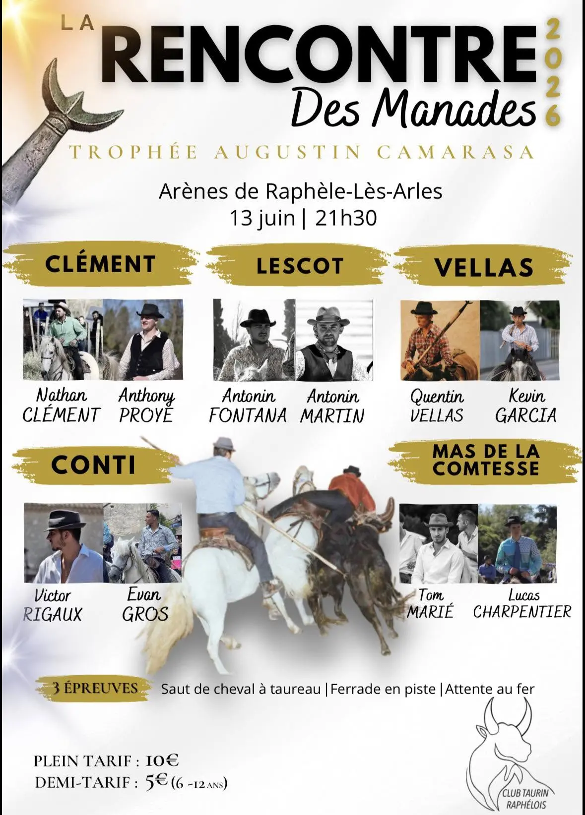 La Rencontre des Manades 2026 – Trophée Augustin Camarasa