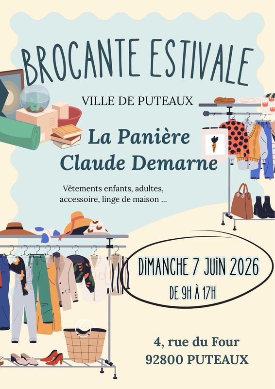 Brocante annuelle d'association la Panière Claude Demarne