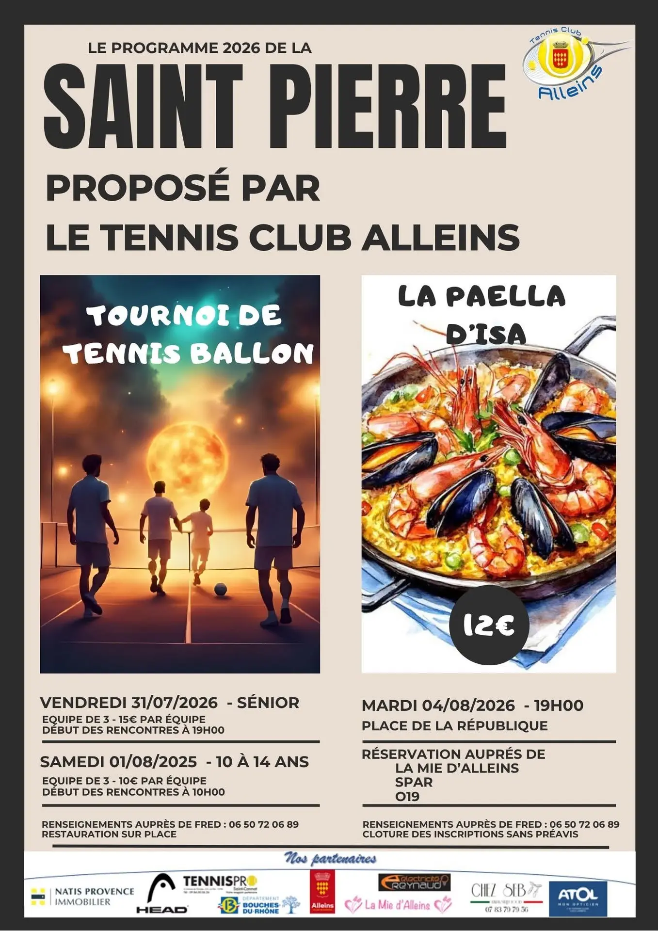 Fêtes de la Saint-Pierre : Tournoi de tennis ballon