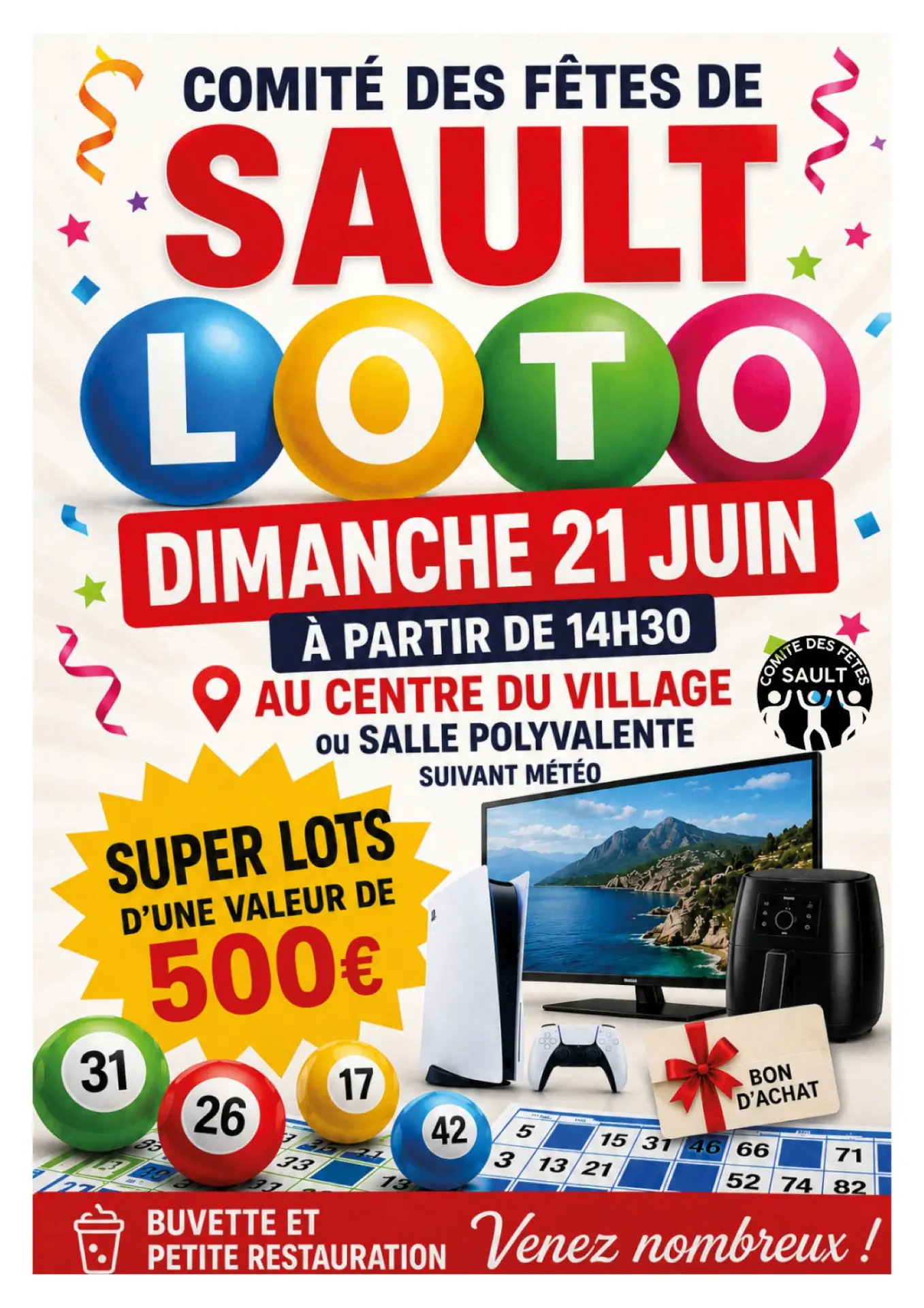 Loto du comité des fêtes
