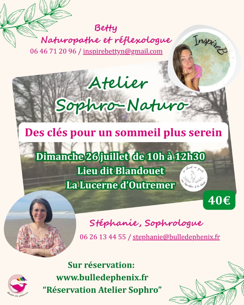 Atelier Sophro-Naturo Des clés pour un sommeil plus serein